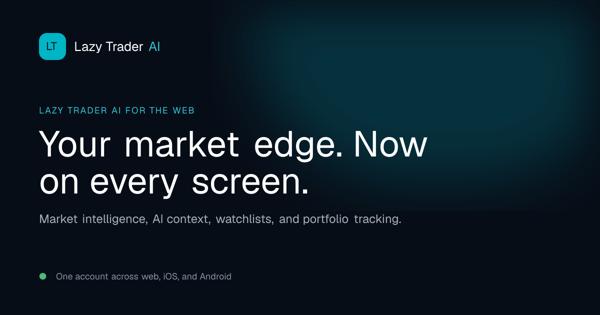 Lazy Trader AI for Web